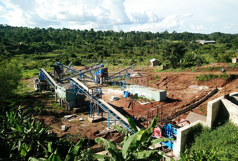 200t/h granite crushing plant in Uganda