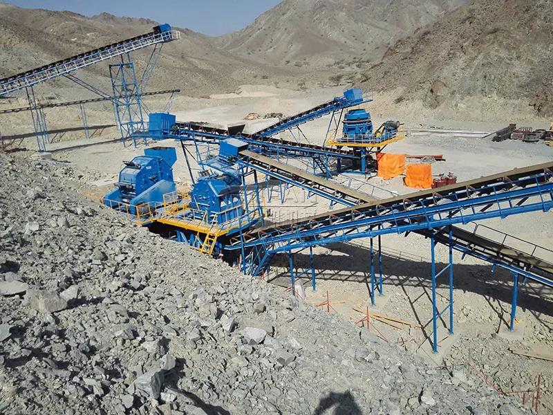 Zhengzhou Yifan gabbro crushing production line successfully put into production in the Middle East